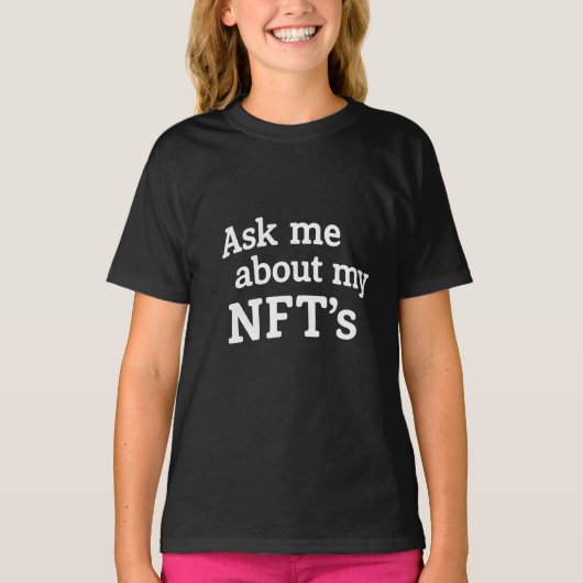 T-shirt Parlez-moi de mes NFT (Devant)