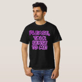 T-shirt "Parlez-Moi Sens, S'Il Vous Plaît !" Un Design Sym (Devant entier)
