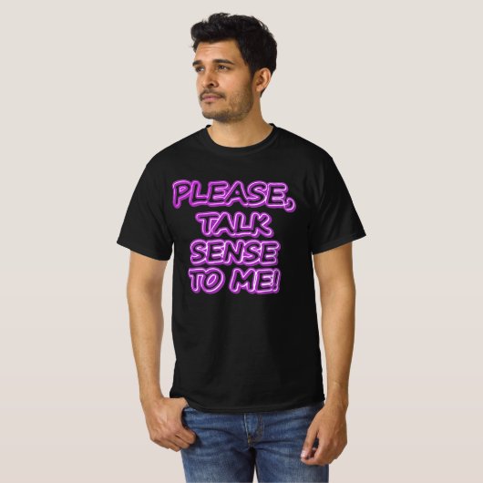 T-shirt "Parlez-Moi Sens, S'Il Vous Plaît !" Un Design Sym (Devant entier)