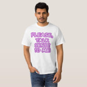 T-shirt "Parlez-Moi Sens, S'Il Vous Plaît !" Un Design Sym (Devant entier)