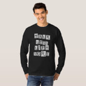 T-shirt Parlez moins d'élévation plus (Devant entier)