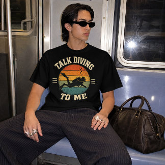 T-shirt Parlez Plongée Avec Moi Design