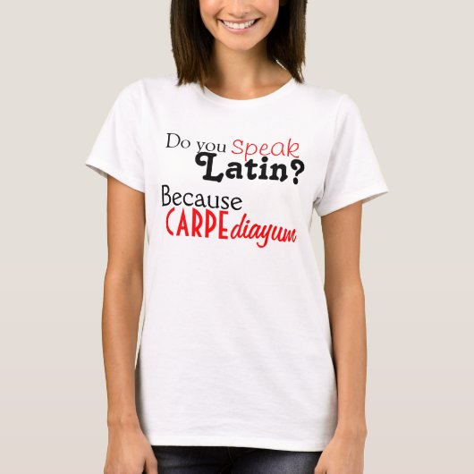 T-shirt : Parlez-vous le latin ? (Devant)