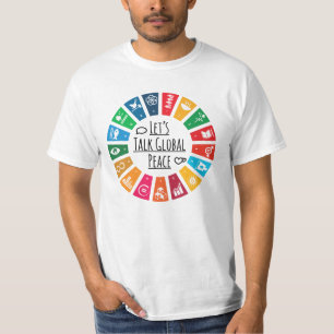 T-shirt Parlons de paix mondiale durable