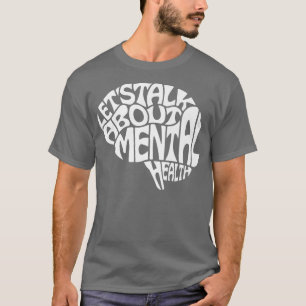 T-shirt Parlons de santé mentale Mot du cerveau Art2941