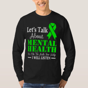 T-shirt Parlons de sensibilisation à la santé mentale