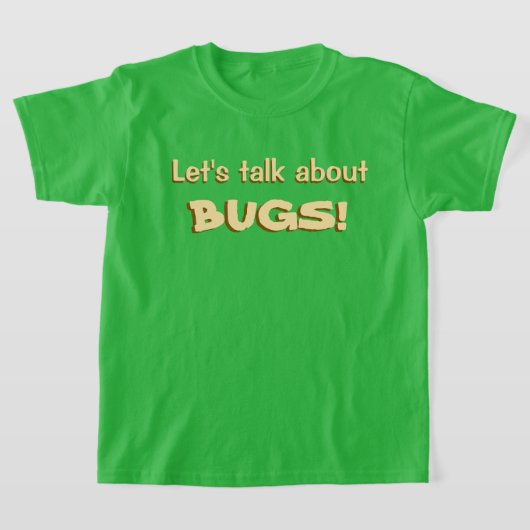 T-shirt Parlons des insectes (Poser)