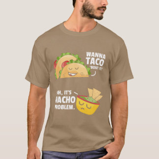 T-shirt Parlons-en C'est Pas Mon Problème Nourriture Meica