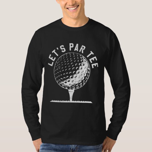 T-shirt Parlons Fête Golf Plaisanterie Funny Golf (Devant)