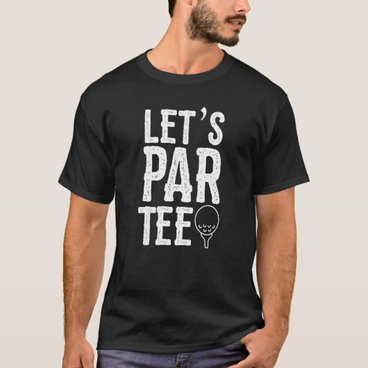 T-shirt Parlons Golf Pun Golf Party (Devant)