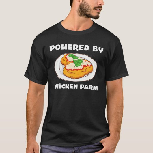 T-shirt Parmesan Italien Alimenté Par Parme De Poulet (Devant)