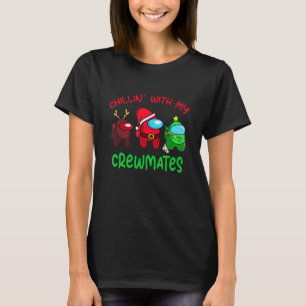 T-shirt Parmi Chillin’ Avec Mes Coéquipiers Avec Nous Xmas