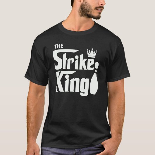 T-shirt Parodie de Bowling Ligue King Bowler (Devant)