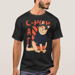 T-shirt Parodie de chat pop coréen garçon coréen