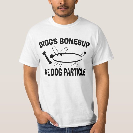 T-shirt Parodie drôle de boson de Diggs Bonesup Higgs (Devant)
