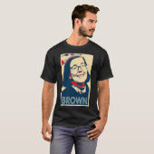 T-shirt Parodie politique d'affiche Brown de Kate (Devant entier)