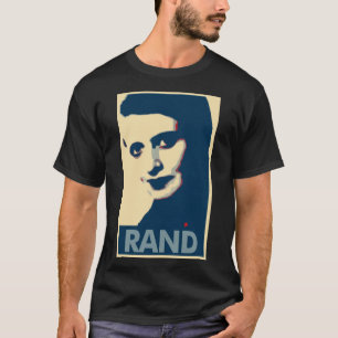 T-shirt Parodie politique d'affiche d'Ayn Rand