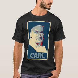 T-shirt Parodie politique d'affiche de Carl Friedrich