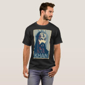 T-shirt Parodie politique d'affiche de Genghis Khan (Devant entier)