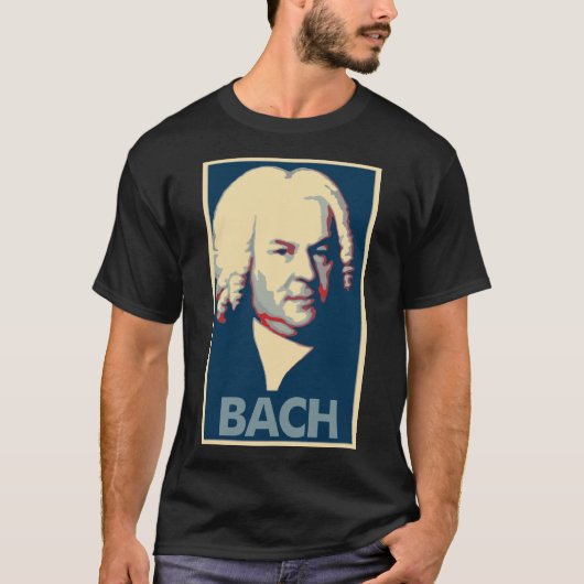 T-shirt Parodie politique d'affiche de Johann Sebastian (Devant)