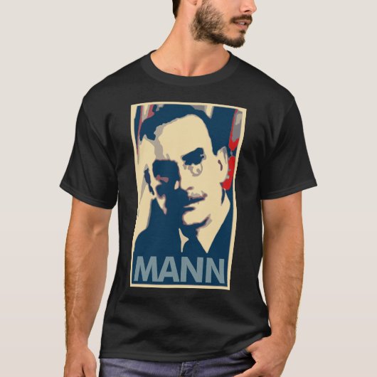 T-shirt Parodie politique d'affiche de Thomas Mann (Devant)
