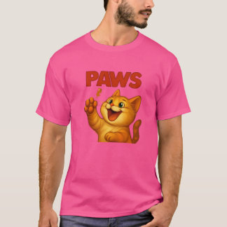 T-shirt parodique pour chat et souris PAWS