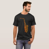 T-shirt Parole De Jazz Saxophone (Devant entier)