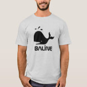T-shirt Parole kurde baleine, balîne, gris (Devant)