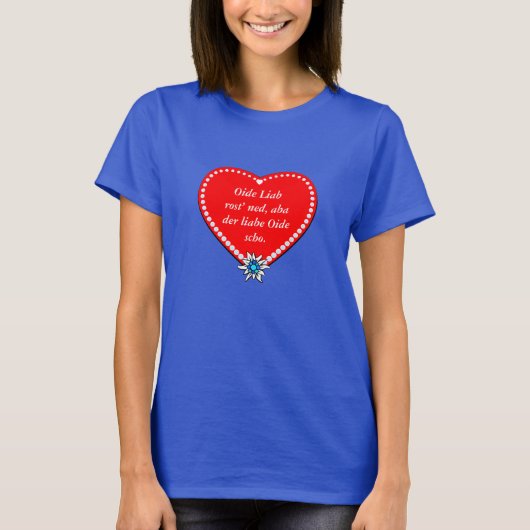 T-shirt Paroles honnêtes d'une Bavaroise (Devant)