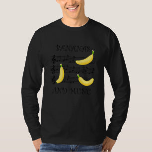 T-shirt Paroles ironiques de piano de clef de notes de mus