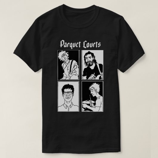 T-shirt Parquet Courts Original Band Graphic Design (Design devant)