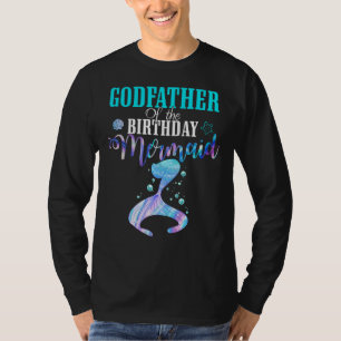 T-shirt Parrain de la famille jumelée de la sirène d'anniv