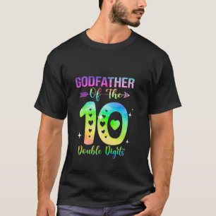 T-shirt Parrain de la fille d'anniversaire double chiffres