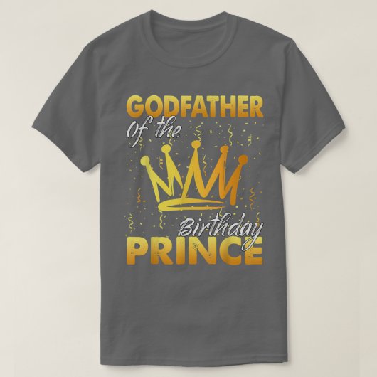 T-shirt Parrain du Prince d'anniversaire Garçon Fils Anniv (Design devant)