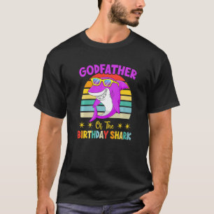T-shirt Parrain Du Requin Anniversaire Famille Anniversair