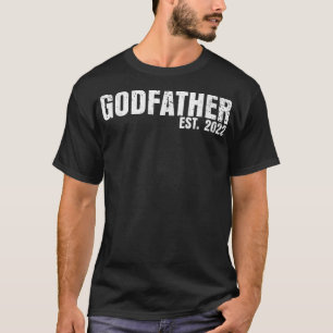T-shirt Parrain Est 2022 Fête des pères Dieu Papa annonce