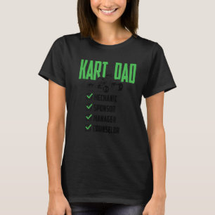 T-shirt Parrain Mécanicien Manager Kart Papa
