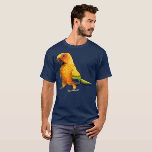 T-shirt Parrain mignon Sun Conure (Devant entier)