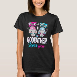 T-shirt Parrain Rose Ou Bleu Vous Aime Eléphants Bébé Ge