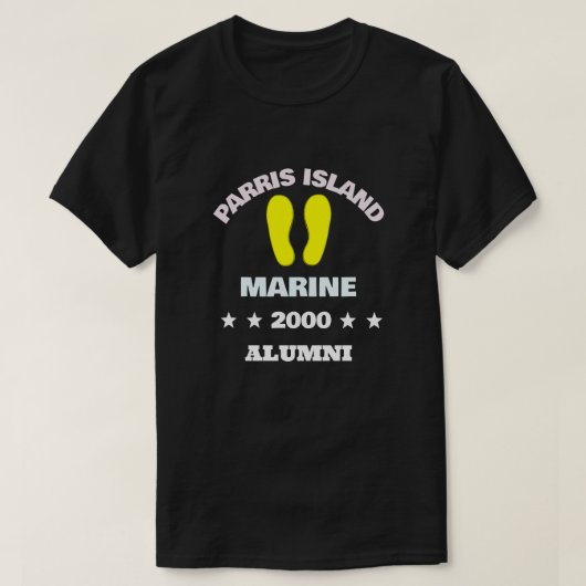 T-SHIRT PARRIS ISLAND ALUMNI 00 (Design devant)