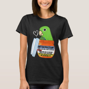 T-shirt Parroquet doux antidépresseur I Parrotlet vert