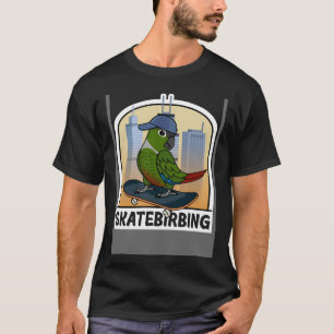 T-shirt Parrot à roulettes I Vert Joue Conure