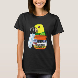 T-shirt Parrot Antidépresseur Ier à double tête jaune