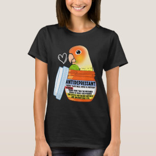 T-shirt Parrot Antidépresseur Ier Aiguille À Joue Verte