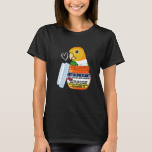 T-shirt Parrot Antidépresseur Ier Caïque à ventre blanc