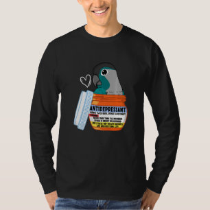 T-shirt Parrot Antidépresseur Ier Joue Vert Turquoise