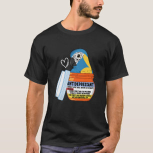 T-shirt Parrot antidépresseur mignonne I Bleu gorge Macaw