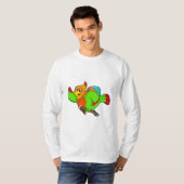 T-shirt Parrot as Hiker (Devant entier)