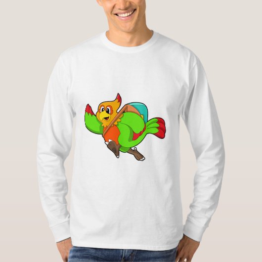 T-shirt Parrot as Hiker (Devant)