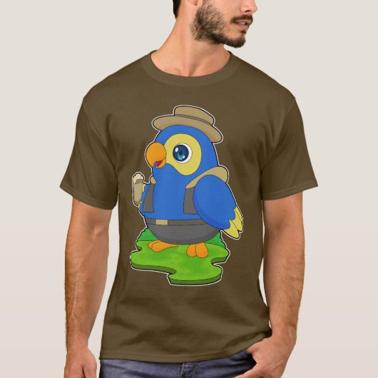 T-shirt Parrot Beer mug Beer Beer (Devant)